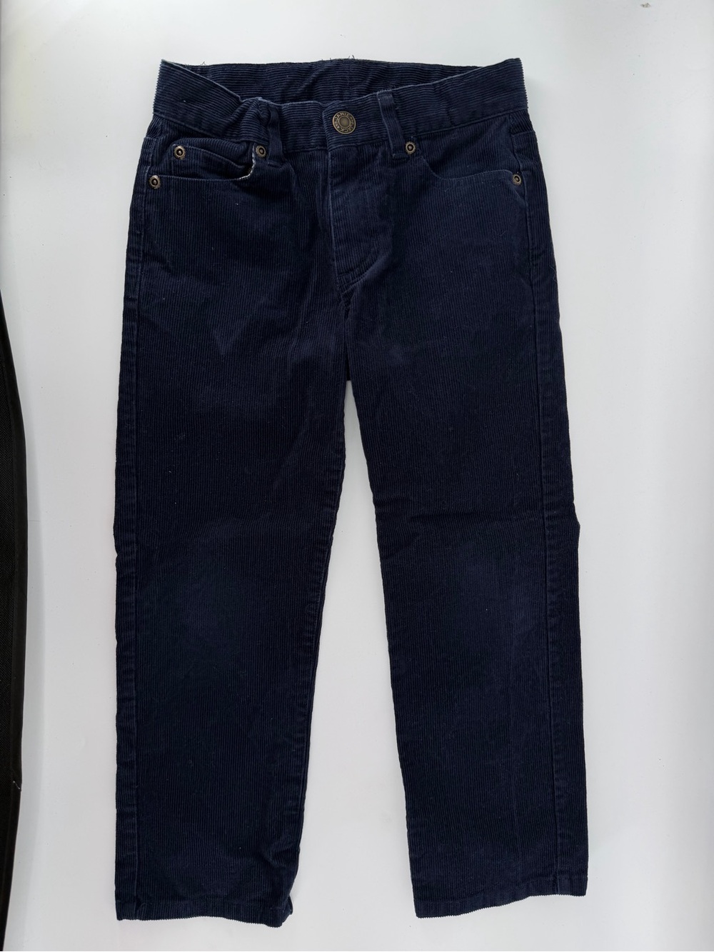 Janie and Jack Boys Navy Blue Corduroy Pants Size 5 Adjustable Waist
